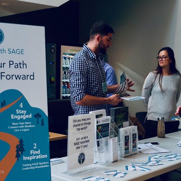 We are SAGE staff at a 2019 event